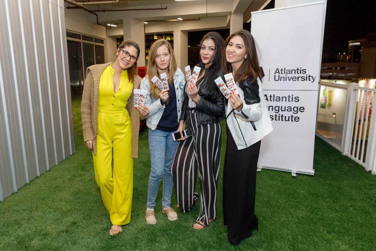 Atlantis alumni at a networking event